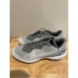 Nike Alpha Huarache Varsity 4 Low Gray Baseball Cleats DJ 6516-012 Men’s Sz 13